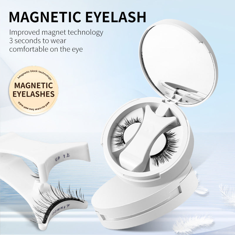 Faux cils magnétiques avec boite de rangement