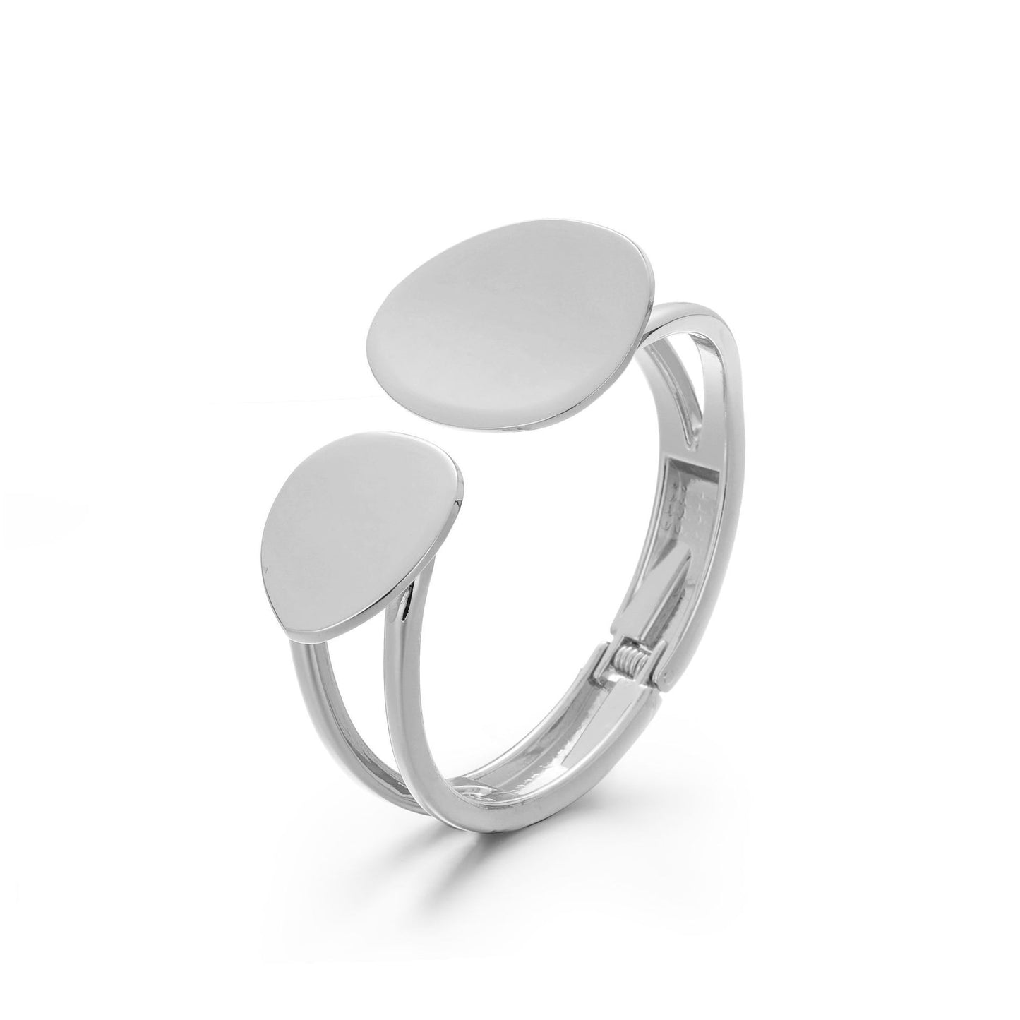 Trendy asymmetrical alloy spring bracelet