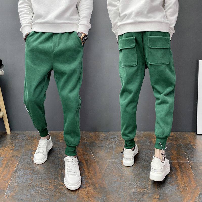 Pantalon décontracté ajusté à nouer à la cheville