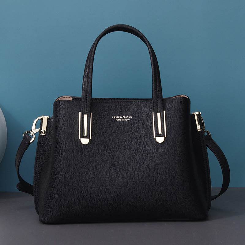 Sac en cuir noir pour femme - Style & confort