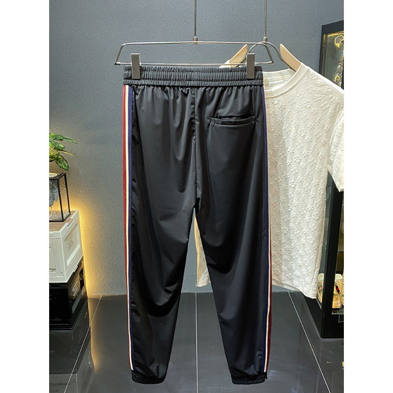 Herren Sommer Ice Silk Leggings Ultradünn Schnelltrocknend