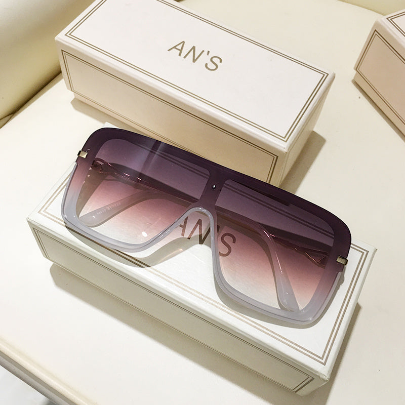 Women's Integrated Wide Frame Sunglasses