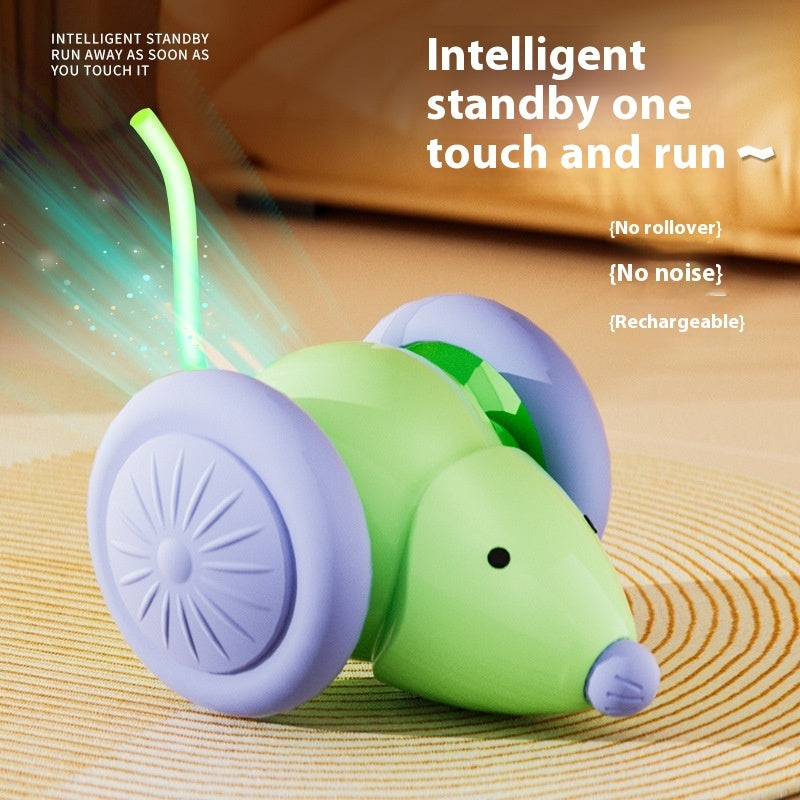 Souris électrique pour chats, avec évitement intelligent des obstacles