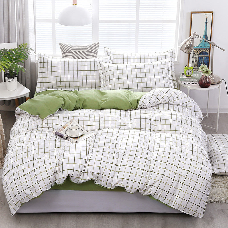 Literie en polyester à imprimé simple et tendance pour la maison
