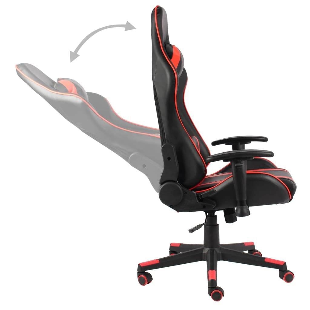vidaXL Chaise de jeu pivotante en PVC rouge - Style & confort