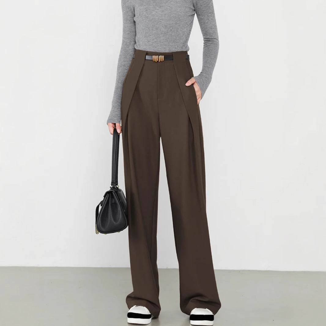 Pantalon de costume en polyester de haute qualité pour femme - Style & confort