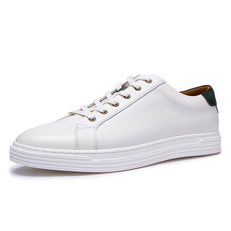 Chaussures de sport pour hommes en cuir blanc - Style & confort