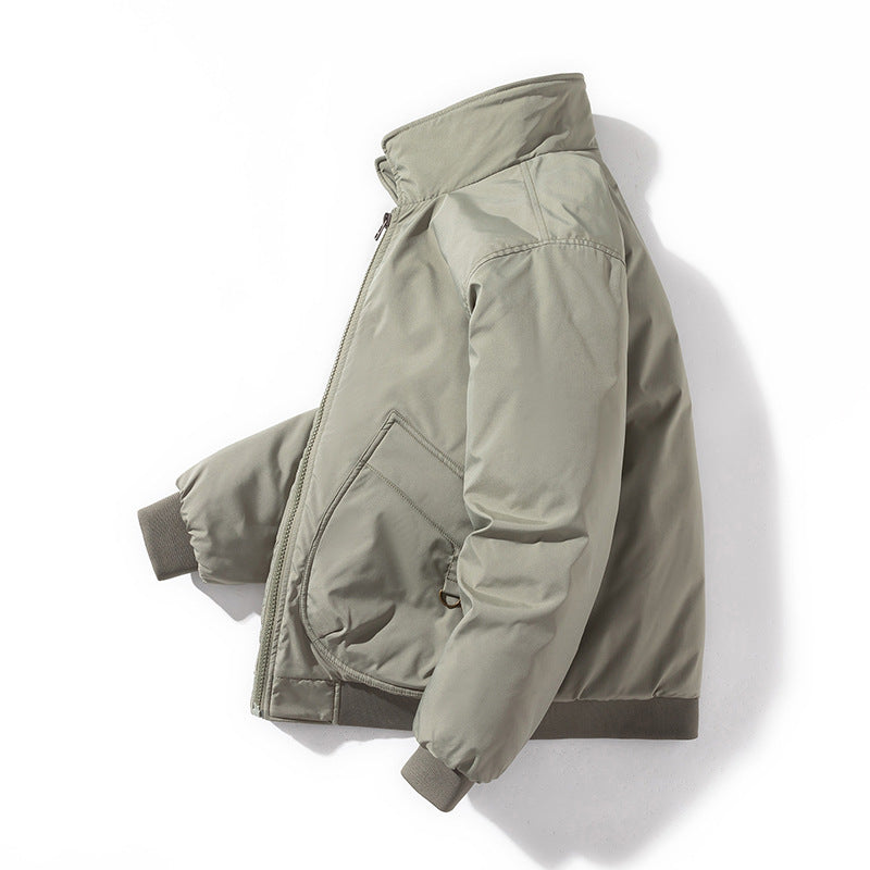 Men's Bomber Jacket Thickened Baseball Cotton Coat