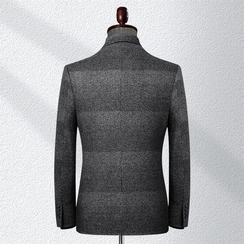 Costume homme à carreaux extensibles