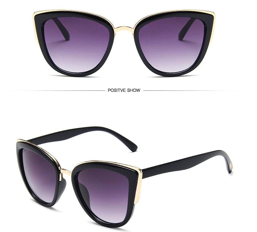 Lunettes de soleil rétro œil de chat pour femme - Style & confort