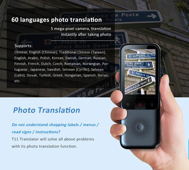 Traducteur vocal intelligent - Style & confort