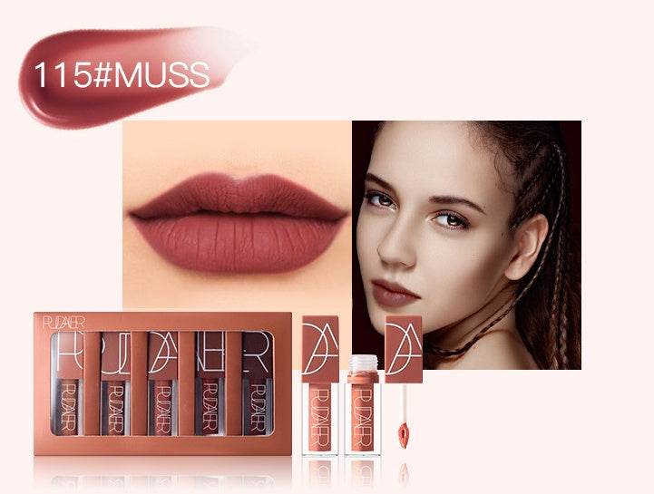 Lip gloss suit 5pcs - Style & confort