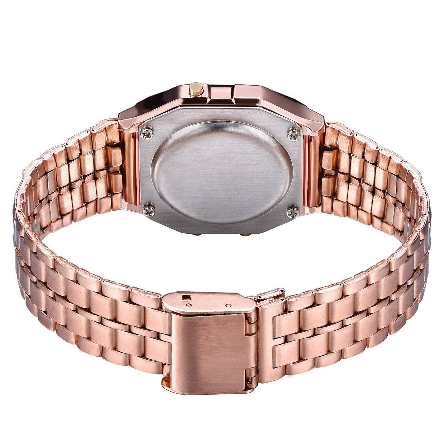 Montre électronique à bracelet en acier - Style & confort