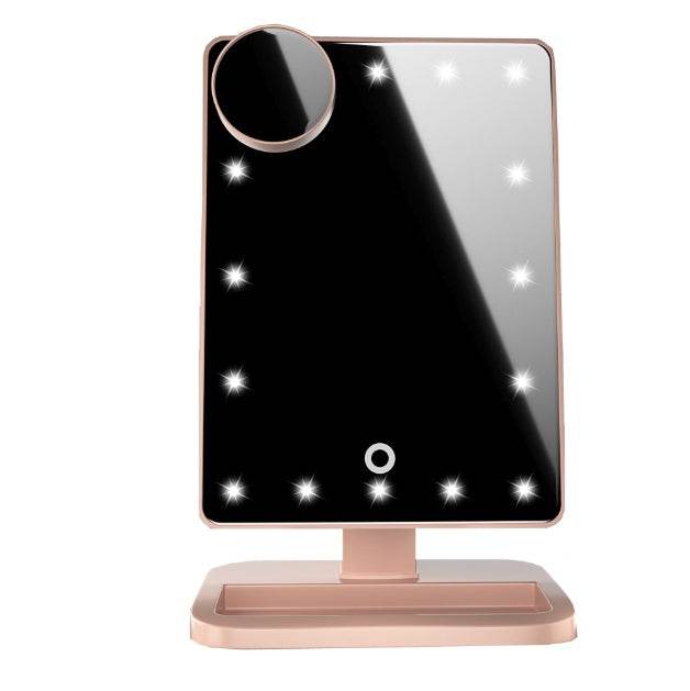 Miroir de maquillage à écran LED - Style & confort