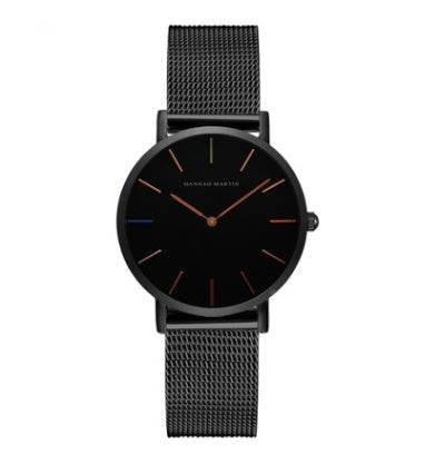 Montre à quartz japonaise de haute qualité 36 mm Hannah Martin - Style & confort