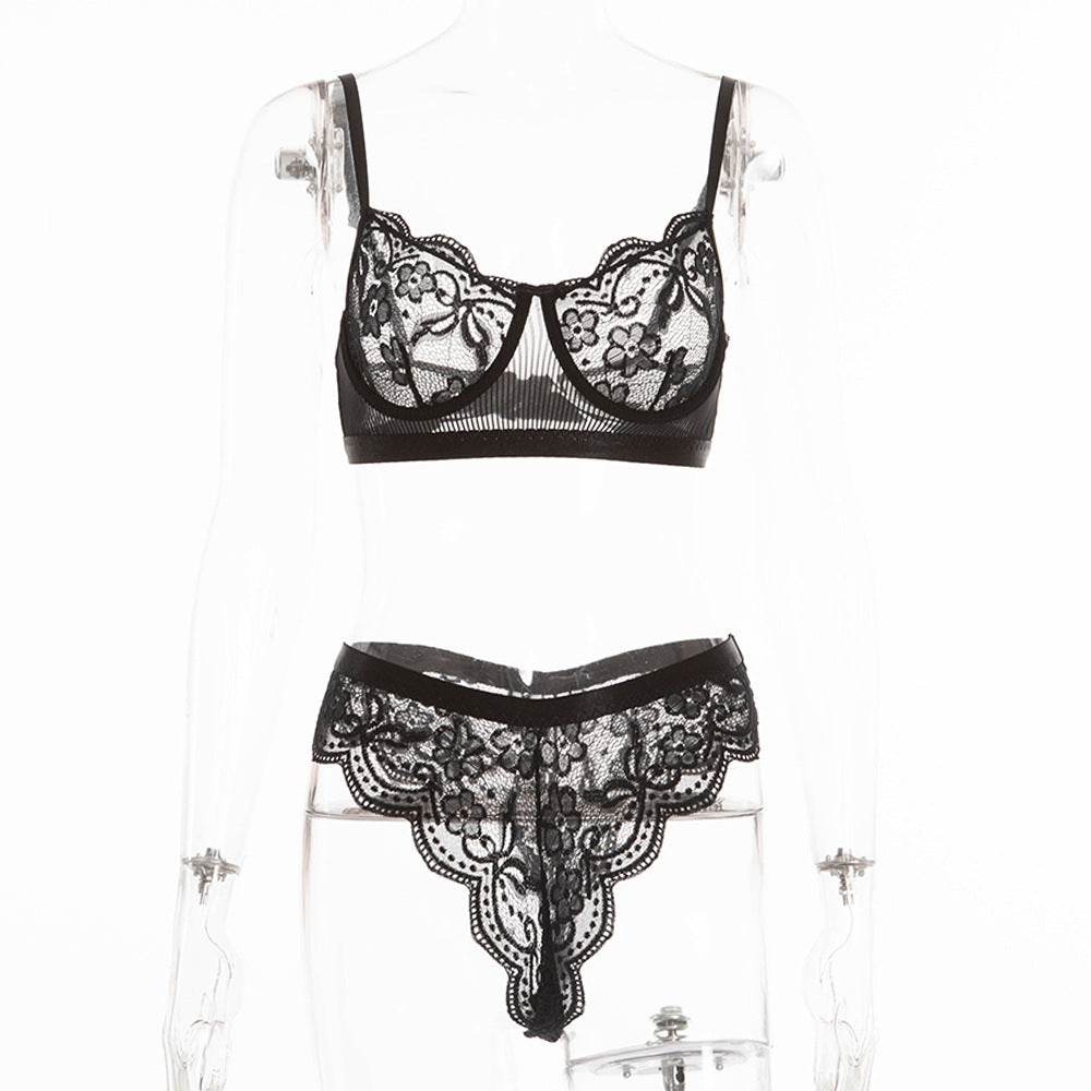 Ensemble de lingerie sexy en dentelle à la mode pour femme - Style & confort
