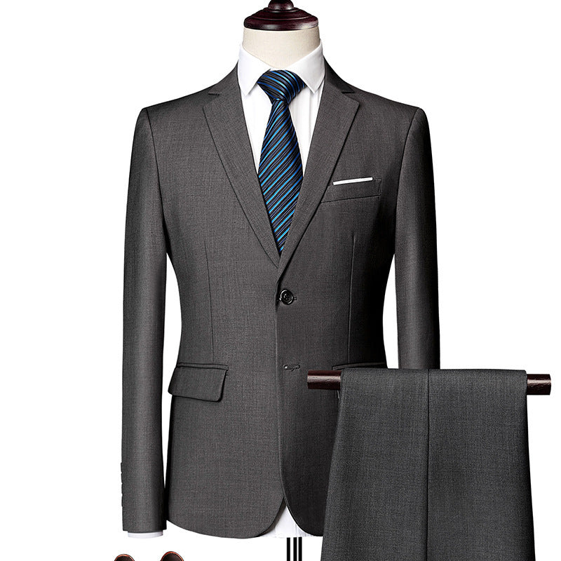 Men's two-piece suit, business casual suit