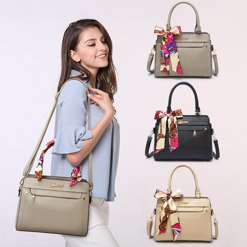 Sac Kelly à motif croisé à bandoulière portable - Style & confort