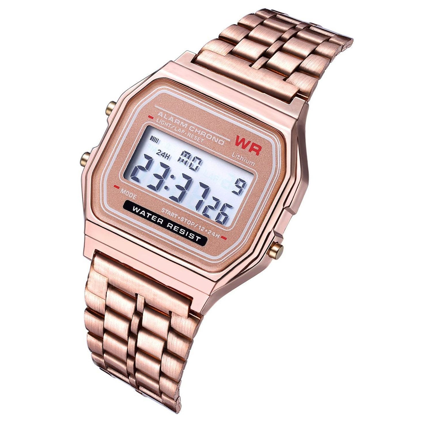 Montre électronique à bracelet en acier - Style & confort