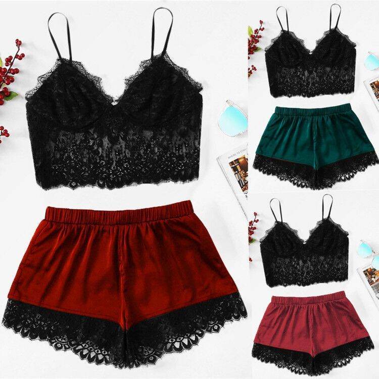 Lingerie sexy en dentelle fendue pour femme sexy - Style & confort