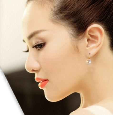 Boucles d'oreilles simples en perles pour femmes