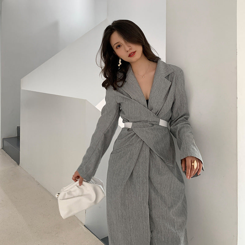 Robe élégante à manches longues pour femme