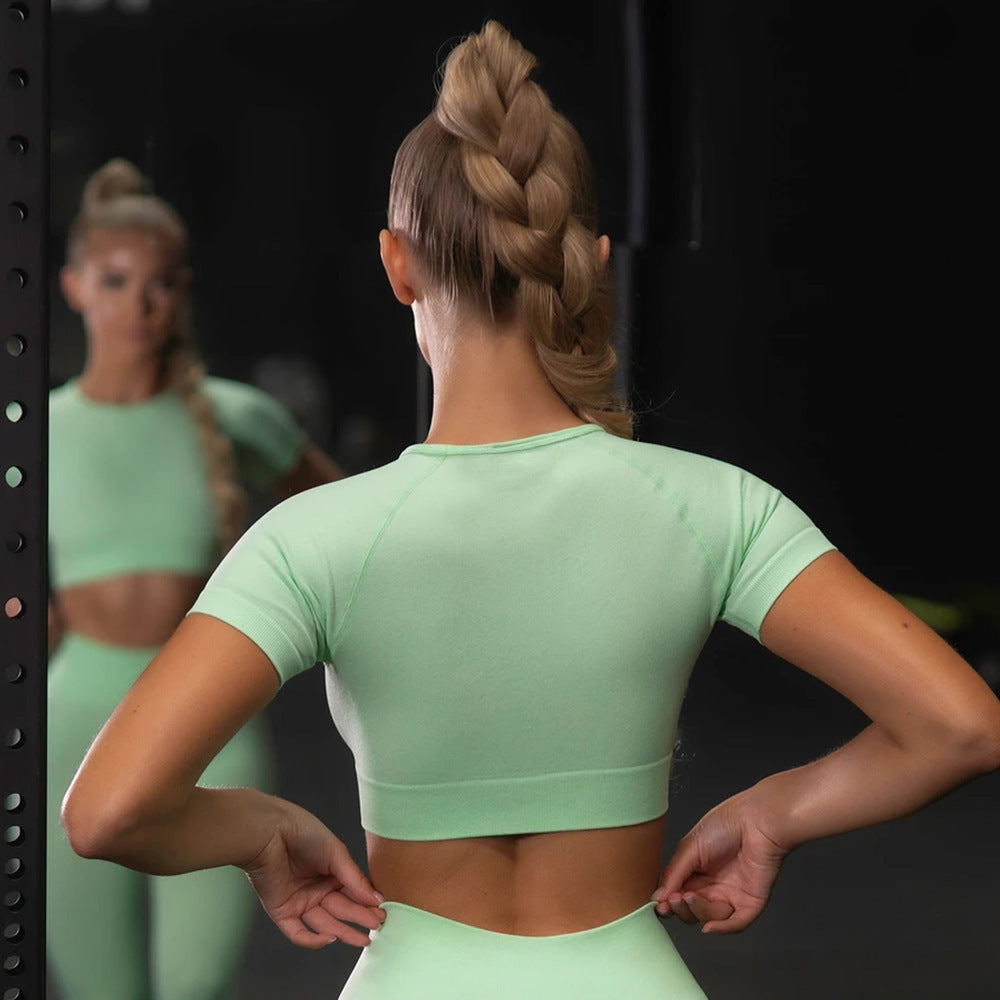 Ensemble de sport de yoga sans coutures pour femmes