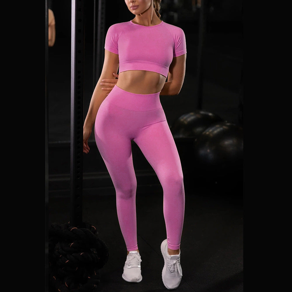 Ensemble de sport de yoga sans coutures pour femmes