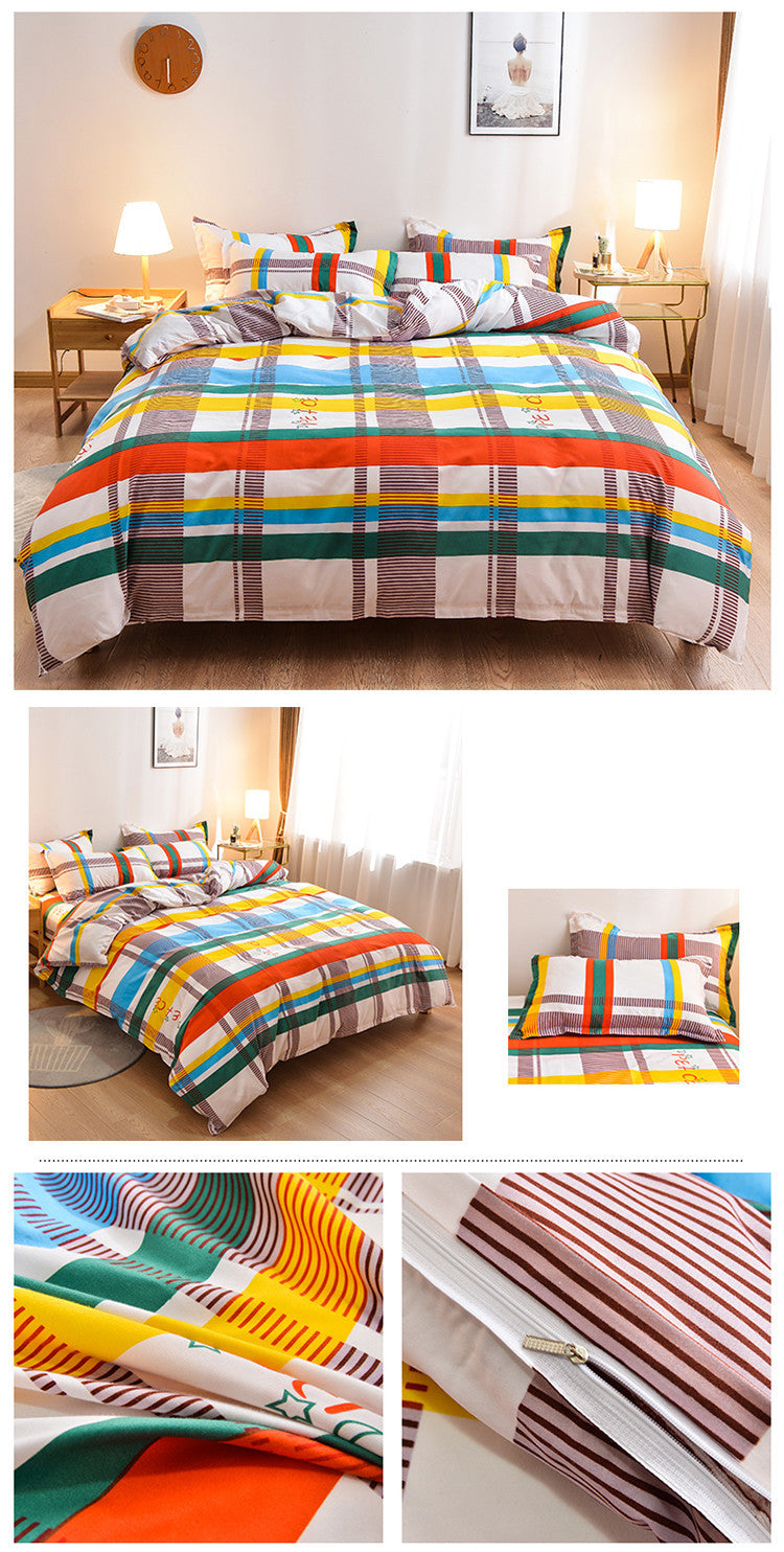 Housse de couette, literie 4Pièces