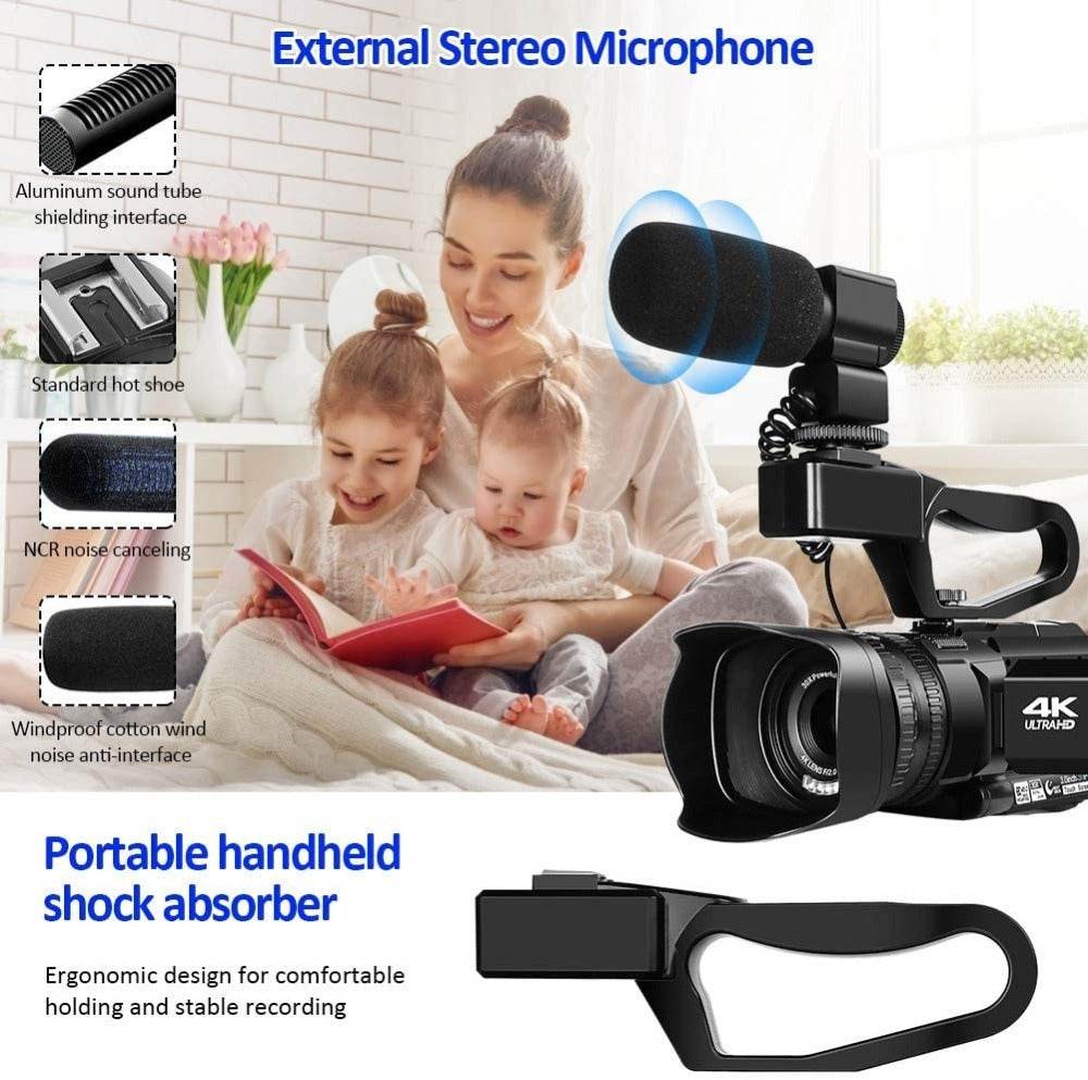 Nouvelle caméra vidéo numérique haute définition portable 4K - Style & confort