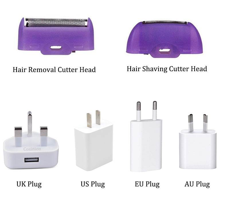 Induction Type Lady Hair Removal Device Epilator Laser Hair Removal Shaver - Style & confort