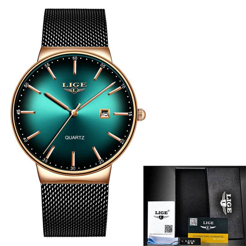 Montre multifonction étanche avec bracelet en maille - Style & confort