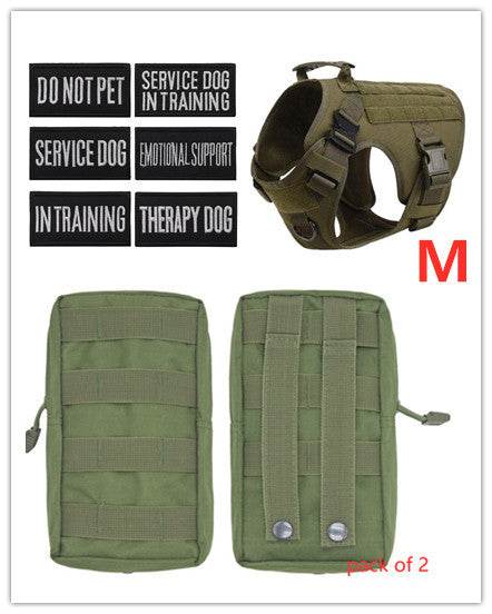 Harnais tactique militaire pour chien - Style & confort