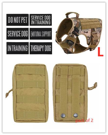 Harnais tactique militaire pour chien - Style & confort
