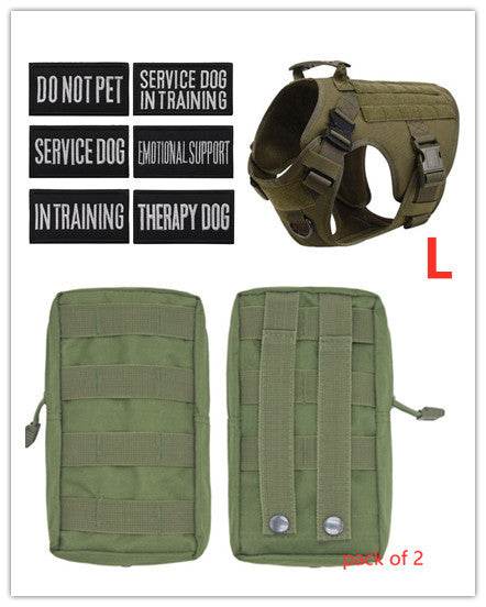 Harnais tactique militaire pour chien - Style & confort