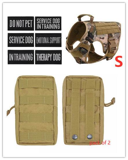 Harnais tactique militaire pour chien - Style & confort