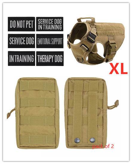 Harnais tactique militaire pour chien - Style & confort