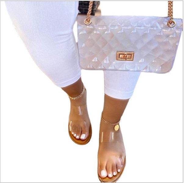 Sandales et pantoufles plates imprimées - Style & confort