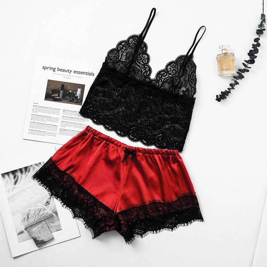 Ensemble de lingerie sexy en dentelle Midnight Charm - Style & confort