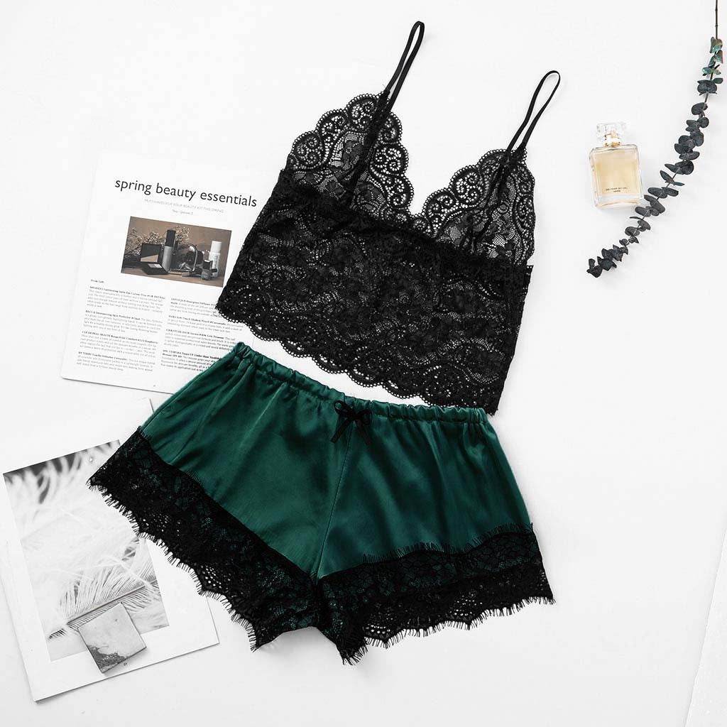 Ensemble de lingerie sexy en dentelle Midnight Charm - Style & confort