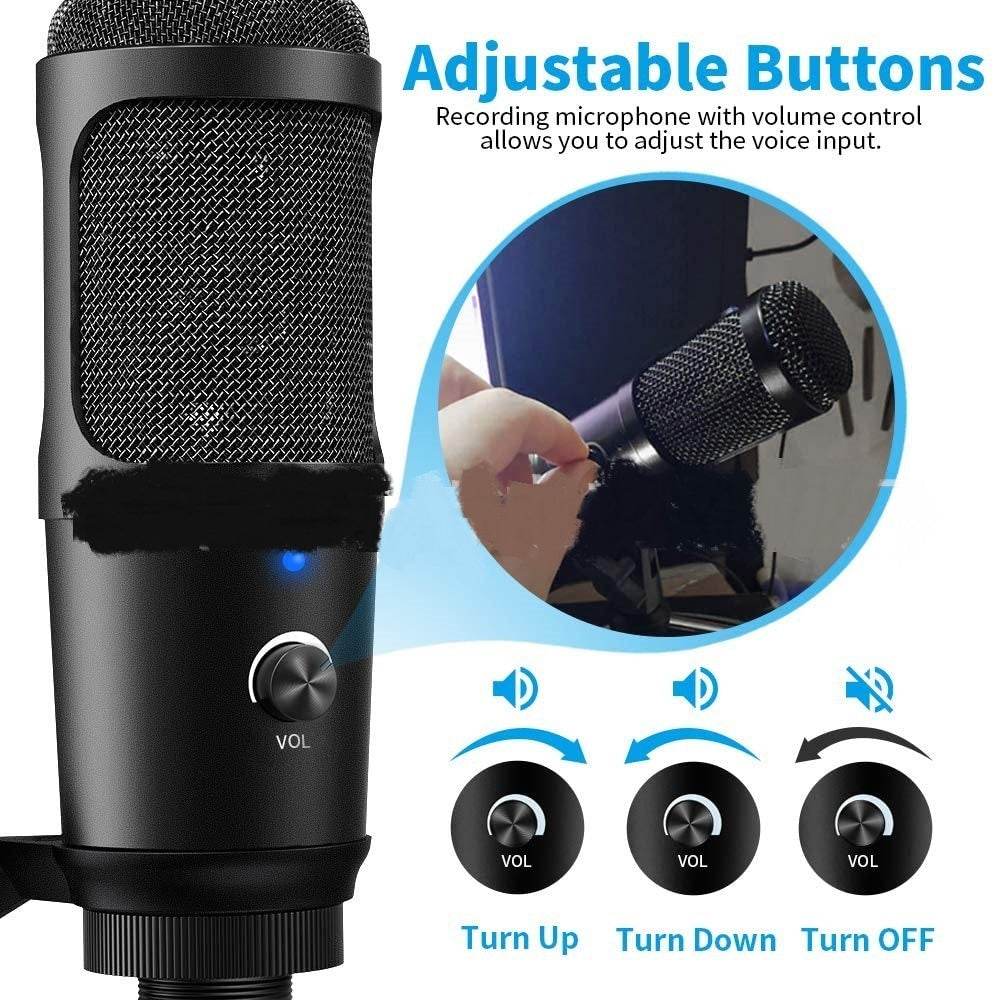 Ensemble de microphone d'enregistrement en direct, compatible avec Apple, - Style & confort