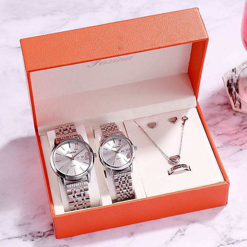 Coffret cadeau : Montres de luxe, Boucles d'oreilles, Bague, Collier, Bracelet - Style & confort