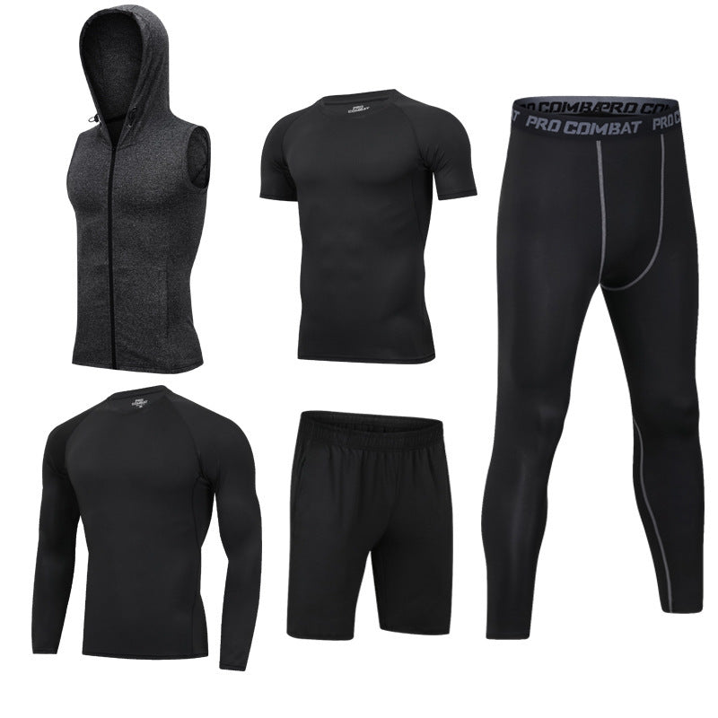 Neuer 5-teiliger Schnelltrocknungsanzug für den Freizeitsport im Fitnessstudio