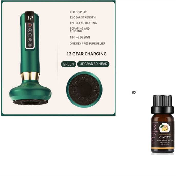 Appareil de massage électrique à ventouses pour le corps, anti-cellulite, avec huile essentielle - Style & confort