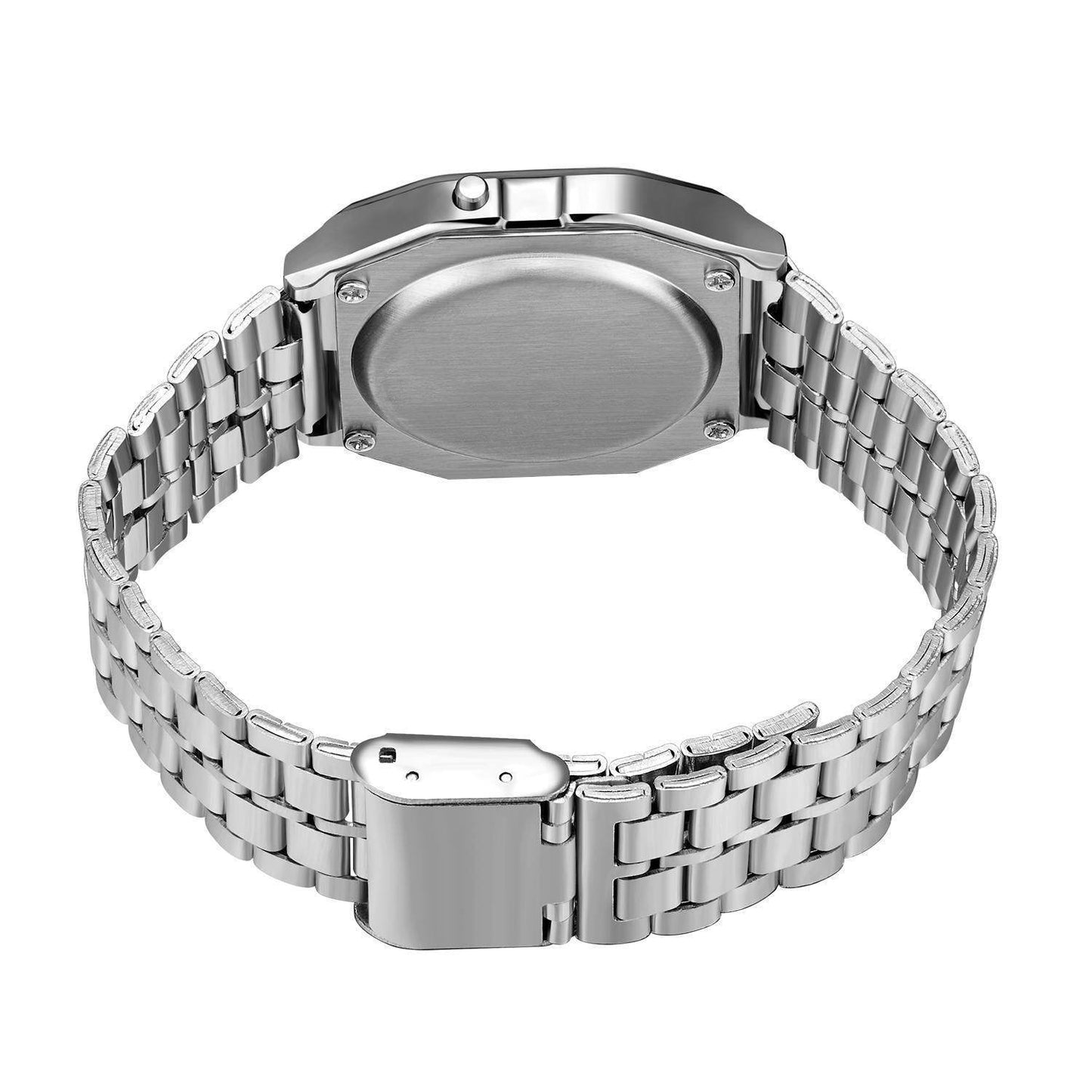 Montre électronique à bracelet en acier - Style & confort