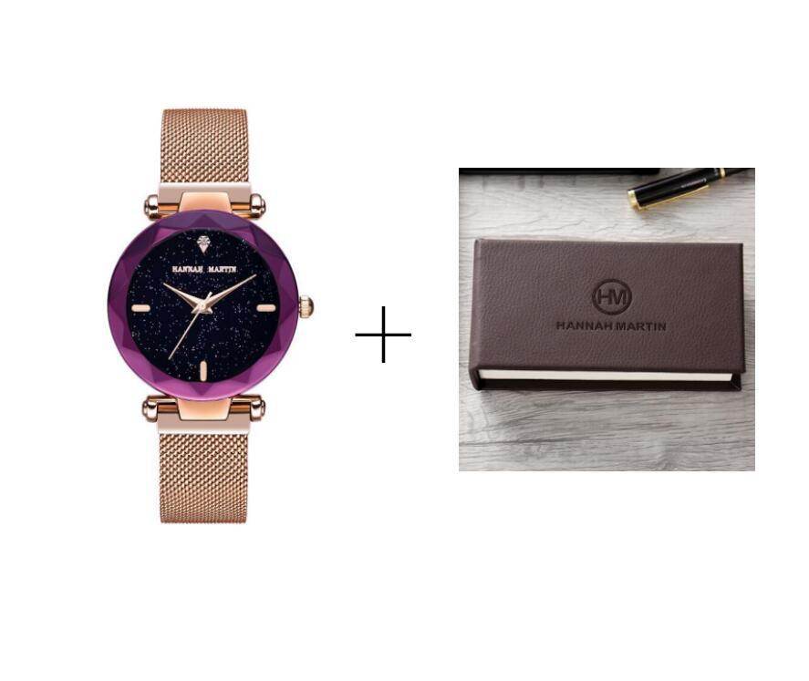 Montre à quartz japonaise de haute qualité 36 mm Hannah Martin - Style & confort