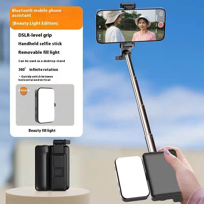 Multifunctional Fill Light Telescopic Stable Selfie Stick - Style & confort