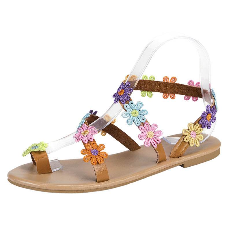 Sandales à bout plat tendance pour femmes - Style & confort