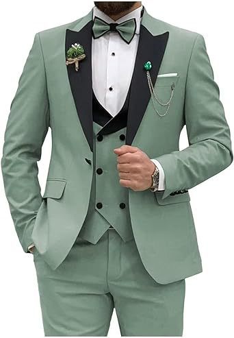 Men's three-piece suit, slim fit, formal suit for men