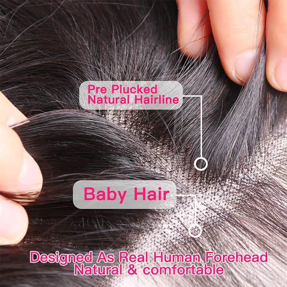 Perruque human hair Noire - Style & confort
